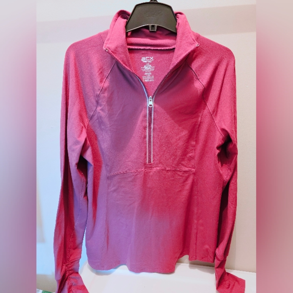ACX Fuchsia Quarter-Zip Pullover